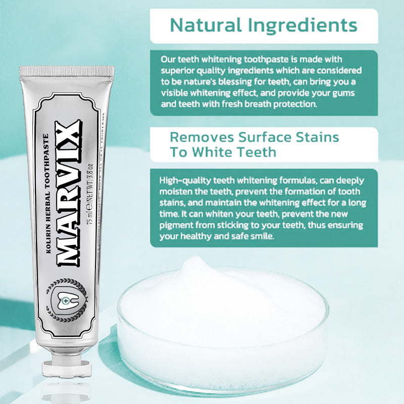 💥 2026 Limited 75% OFF ️🦷 Marvix™ Kolirin Herbal Toothpaste - Solve all Oral Problems